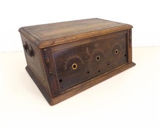 VERY COOL Antique ERLA Wood Radio Box
