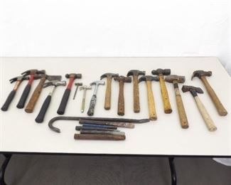 Lot of Hammers and Pry Bars
