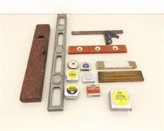 Lot of Various Measuring Tools
