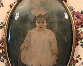 Bubble Glass Frame With Portrait Of Child