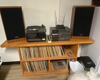 LPs and stereo set