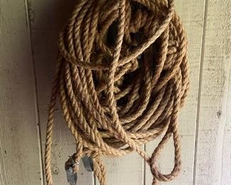 Various hanks of rope