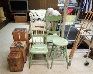 Hires/Remington/Pocahontas Crates. Chippy Chairs. Recliners. 
