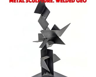 Lot 7 JOE SELTZER Points Welded Metal Sculpture. Welded geo