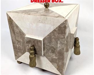 Lot 21 LE MONTAGE Tessellated Stone Dresser Box. 