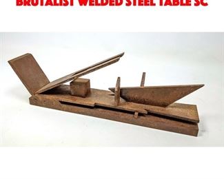 Lot 48 Style of Gunther GERZSO Brutalist Welded Steel Table Sc