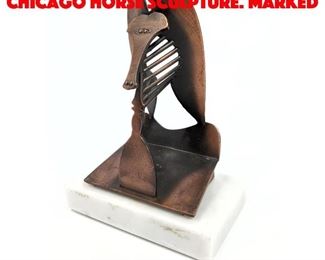 Lot 124 Pablo Picasso Model of Chicago Horse Sculpture. Marked 