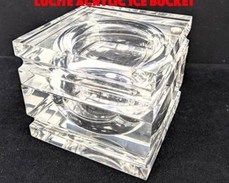 Lot 129 Alessandro Albrizzi Style Lucite Acrylic Ice Bucket