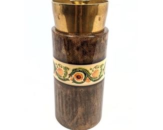 Lot 131 ALDO TURA Canister with Lid. 