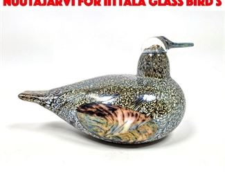 Lot 136 Finnish Oiva Toikka Nuutajarvi for Iittala Glass Bird S
