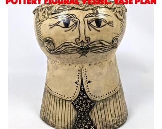 Lot 138 GEMMA TACCOGNA Mexico Pottery Figural Vessel. Vase Plan