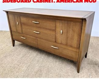 Lot 154 DREXEL Profile Credenza Sideboard Cabinet. American Mod