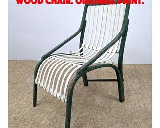 Lot 155 Mid Century Modern Bent Wood Chair. Original Paint.