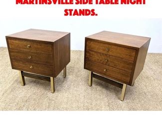 Lot 174 Pair American of Martinsville Side Table Night Stands. 