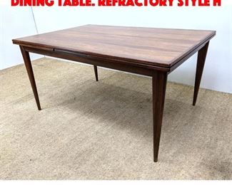 Lot 189 Danish Modern Rosewood Dining Table. Refractory style h