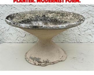 Lot 240 WILLY GUHL Corseted Planter. Modernist Form. 