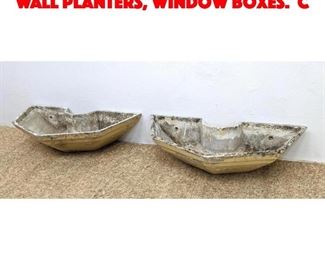 Lot 279 Pair Unusual WILLY GUHL Wall Planters, Window boxes. c