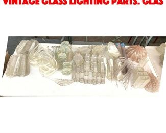 Lot 293 Collection of Mostly Vintage Glass Lighting Parts. Glas