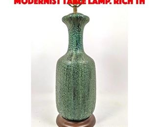 Lot 317 Richly Glazed Art Pottery Modernist Table Lamp. Rich th