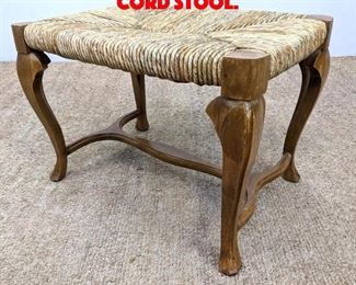 Lot 337 French Style wrapped Cord Stool. 