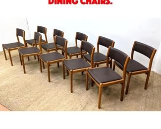 Lot 339 Set 10 Modernist Dining chairs.