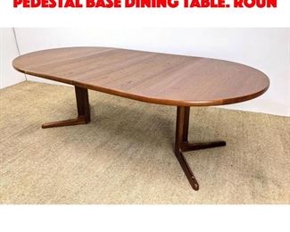Lot 342 AS SKOVBY Danish Teak Pedestal Base Dining Table. Roun