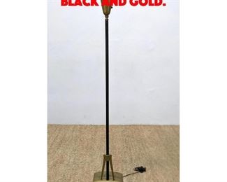 Lot 357 Art Deco Style Floor Lamp. Black and Gold.