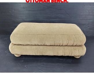 Lot 398 All Upholstered Ottoman Bench. 