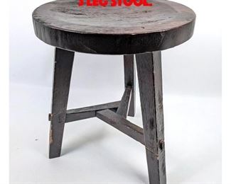 Lot 429 Rustic Arts and Crafts Style 3 Leg Stool. 