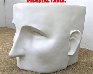 Lot 438 Large Plastic Face Pedestal Table. 