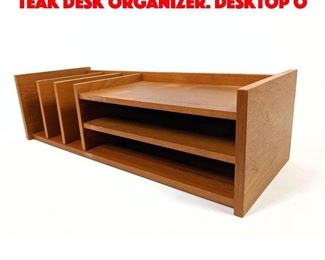 Lot 459 PEDERSEN HANSEN Danish Teak Desk Organizer. Desktop O