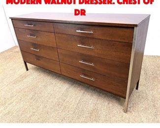 Lot 500 PAUL McCOBB American Modern Walnut Dresser. Chest of Dr