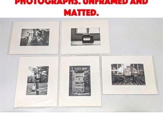 Lot 562 5pcs NILS WALTER Photographs. Unframed and matted. 