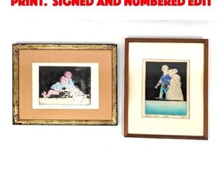 Lot 567 2 RAPHAEL DAVROH Small Print. Signed and Numbered Edit