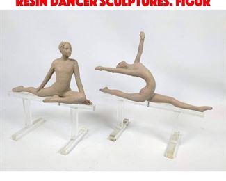 Lot 581 2pc AUSTIN PRODUCTS Cast Resin Dancer Sculptures. Figur