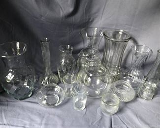 12 Vases Various Sizes