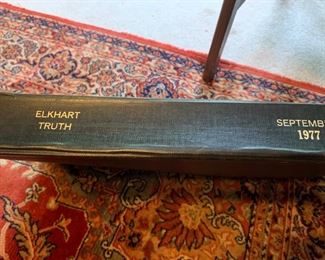 Elkhart Truth first page covers for the year 1977.