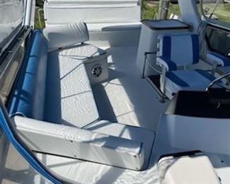 1988 Carver 360 Mariner Flybridge-40' boat, If you are looking for a condo on the water here it is. And sells with 6 months free slip rental, 2 7.4 Mercruiser engines, new interior, new top new full enclosure, full salon with dinette, sofa, kitchen, wet bar, twin bunks, full bath, queen size master, new kohler generator
