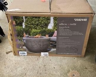 Allen and Roth concrete fire pit (new in box)