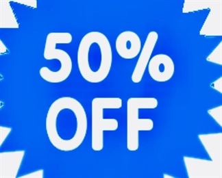 50% OFF SUNDAY
from 12NOON to 3 PM