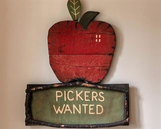 Apple Picking sign