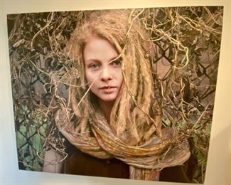 Yoga Ozeri   (B. 1958  Israeli)                                                                                  'Priscilla with Vines'                                                                            Oil on Canvas