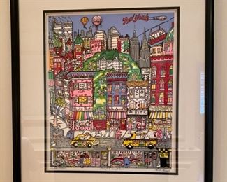 Charles Fazzino ( B. 1955 American)                                                3-D Art