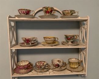 Decorative Teacups and Saucers