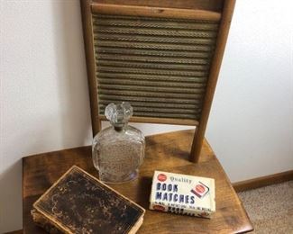 Schenley Decanter, Table, The Great West 1856 Washboard