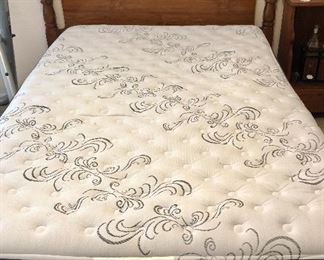 $50 Colonial Queen Headboard 
$75 Queen Beautyrest Mattress + Box Spring 