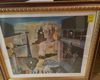 SALVADOR DALI LITHO, ARTIST PROOF WITH CERTIFICATE