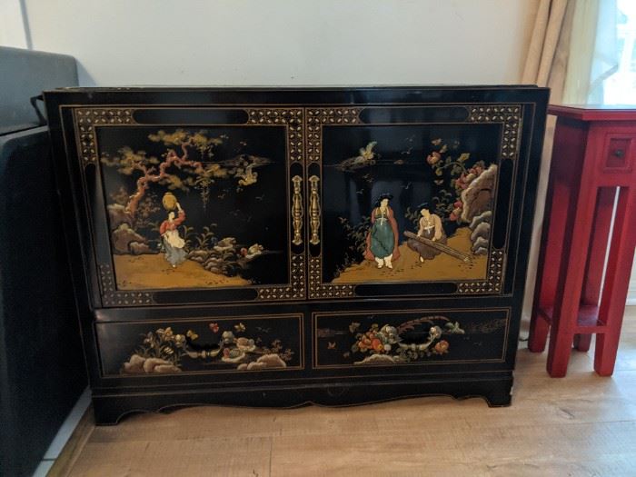 lots of Asian furniture