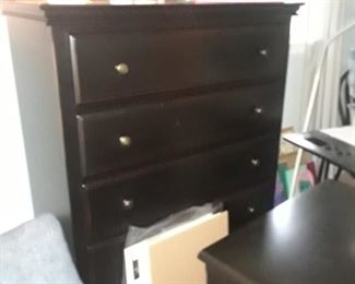 5 drawer chest, painted