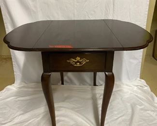 End Table Drop Leaf Round